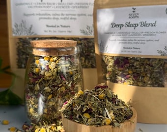 Deep Sleep Herbal Tea Blend | Chamomile, Lavender, Valerian Root, Passion Flower