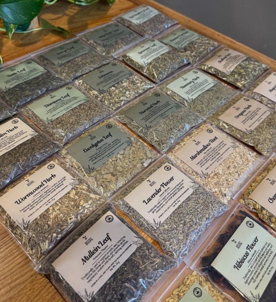 Beginner Apothecary Kit | 35 Organic Herbs Sampler (15g) Seven Roots