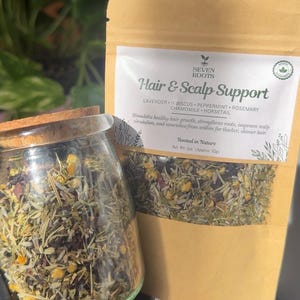 Hair & Scalp Support Blend | Herbal Growth Tea for Strong, Healthy Hair | Seven Roots