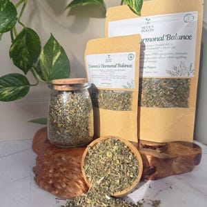 Hormonal Balance Tea | Red Raspberry, Damiana | PMS | PCOS | Seven ...