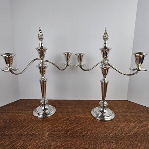 Silver 3 Arm Candelabra Gorham - Etsy