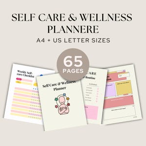 Self-Care Wellness Planer: Täglicher Habit Tracker, Mentales Gesundheitstagebuch, (Digitaler Download, PDF)