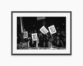 Tens Across the Board, Photography Prints, Ballroom Culture, Retro Wall Art, Fashion Poster, Black and White Prints, Museum Quality Wall Art