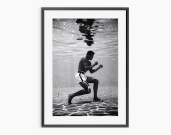 Lámina de boxeo, Impresiones fotográficas, Póster de Muhammad Ali, Póster retro, Arte mural en blanco y negro, Muhammad Ali, Póster fotográfico de calidad museística