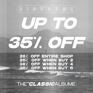 The image is a promotional poster for a classical album, featuring a seascape with a sailboat in the background.