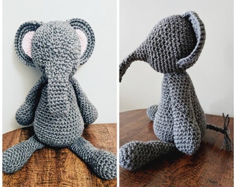 Ellie the Elephant - Crochet Elephant Stuffed Animal