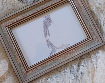 Impresión artística de acuarela de pingüino, decoración infantil estilo cottagecore (4x6 sin marco)