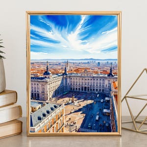 Madrid Travel Print Wall Art Madrid Wall Hanging Home Décor Madrid Gift Art Lovers Spain Art Lover Gift Madrid Print Spanish Wall Art Décor