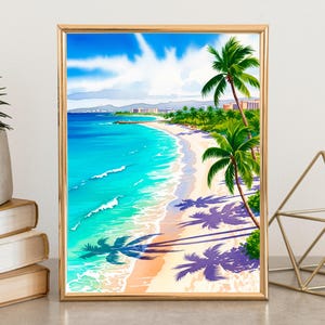 Cayman Islands Travel Print Wall Art Cayman Wall Hanging Home Décor Grand Cayman Gift Art Lovers Caribbean Art Lover Gift Cayman Islands