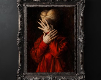 Bram Stoker Dracula konsttryck, skräckfilmsaffisch, gotisk konst (digital nedladdning)