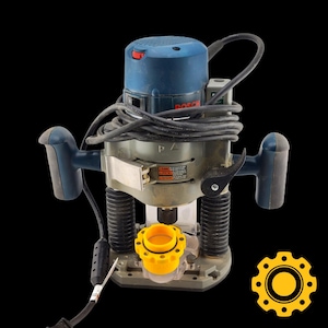 Bosch 1617 plunge router dust adapter