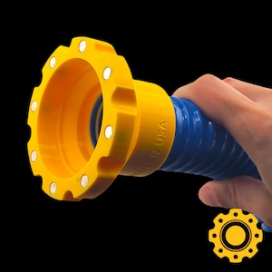 Adaptador magnético de conexión rápida para manguera de aspiradora Rockler Dust Right Blue (hembra)