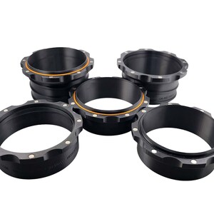 Magnetic 4" dust collector port, woodworking tool quick connect set
