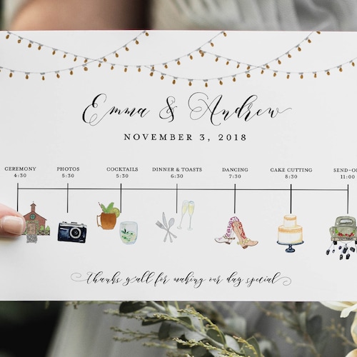 Wedding Weekend Timeline Template Printable Editable Wedding - Etsy