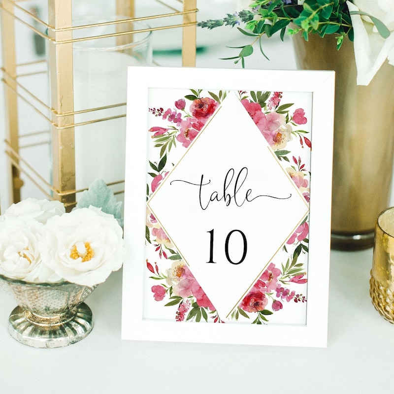 Create Table of the Numbers Etsy