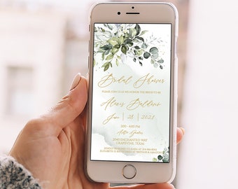 bridal Shower sms Invitation c1 electronic invitation bridal shower Invite Digital Bridal Shower Editable Digital Text SMS Bride /& Co