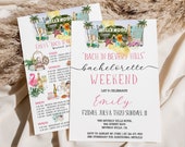 LA Bachelorette Weekend Itinerary + Invite Template, Bach in Beverly Hills, Editable Hen Party Itinerary, Girls Weekend Schedule, Text/Print Il_170x135