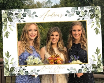 Wedding Photo Props Bridal Shower Decoration Bridal Shower Photo Prop Bridal Shower Sign yv133 Green Bridal Shower Photo Booth Frame