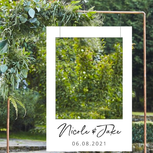 Selfie Photo Prop Frame Printable, White Photo Bridal Shower Photo Booth Frame Template, White Photo Prop Frame, Horizontal Frame Backdrop