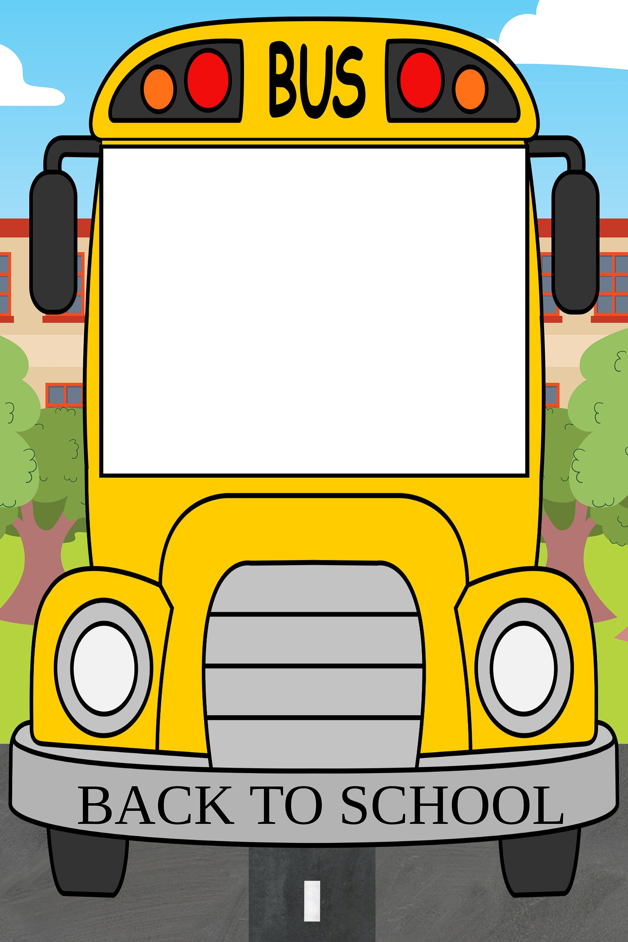 School Bus Photo Prop Frame: Birthday Party, Back to School Decor - Etsy