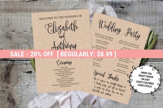 5x7 wedding program template kadil carpentersdaughter co 5x7 wedding program template