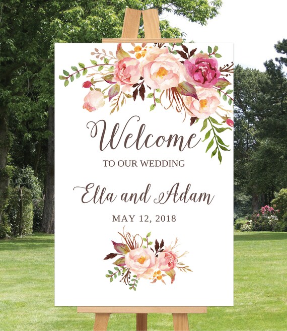 Welcome To Our Wedding Template
