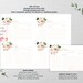 Printable Blush Pink and Gold Floral Bridal Shower Recipe Card Template ...