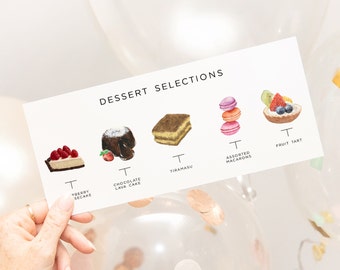 Dessert Bar Menu Card Template, Design Your Own Dessert Menu Card, Dessert Bar, Ice Cream Bar, Candy Bar, Doughnut Bar, 300+ Dessert Images