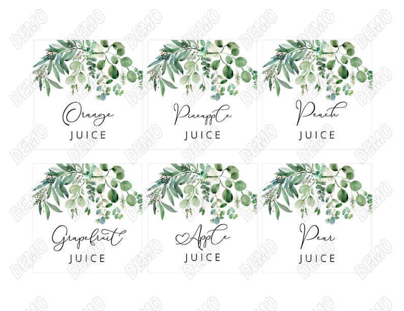 Mimosa Bar Sign Download, Printable Mimosa Sign, Mimosa Juice Label Tags, Instant Download, Watercolor Champagne Bar Sign, Mimosa Brunch image 4