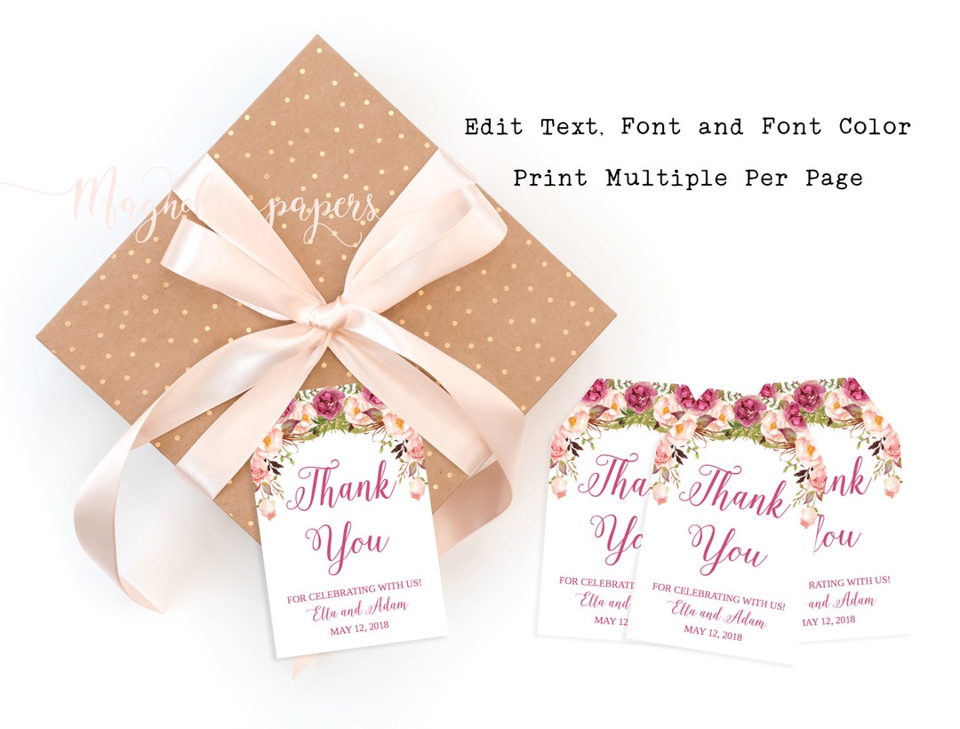 Gift Tag Template, Printable Gift Tag, Gift Tag Personalized, Gift Tags