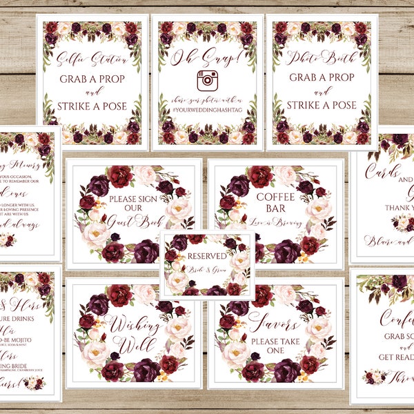 Marsala Wedding - Etsy