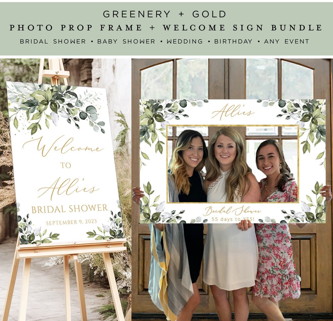 PRINTED Photo Prop Frame Sign Bundle, Ready to Use, Boho