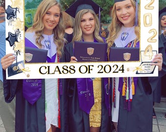 2024 Graduation Photo Booth Frame Template (Digital Download)
