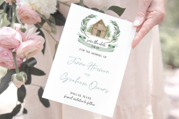 Customized Save The Date Template Choose Your Venue Design