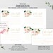 Printable Blush Pink and Gold Floral Bridal Shower Date Night Card ...