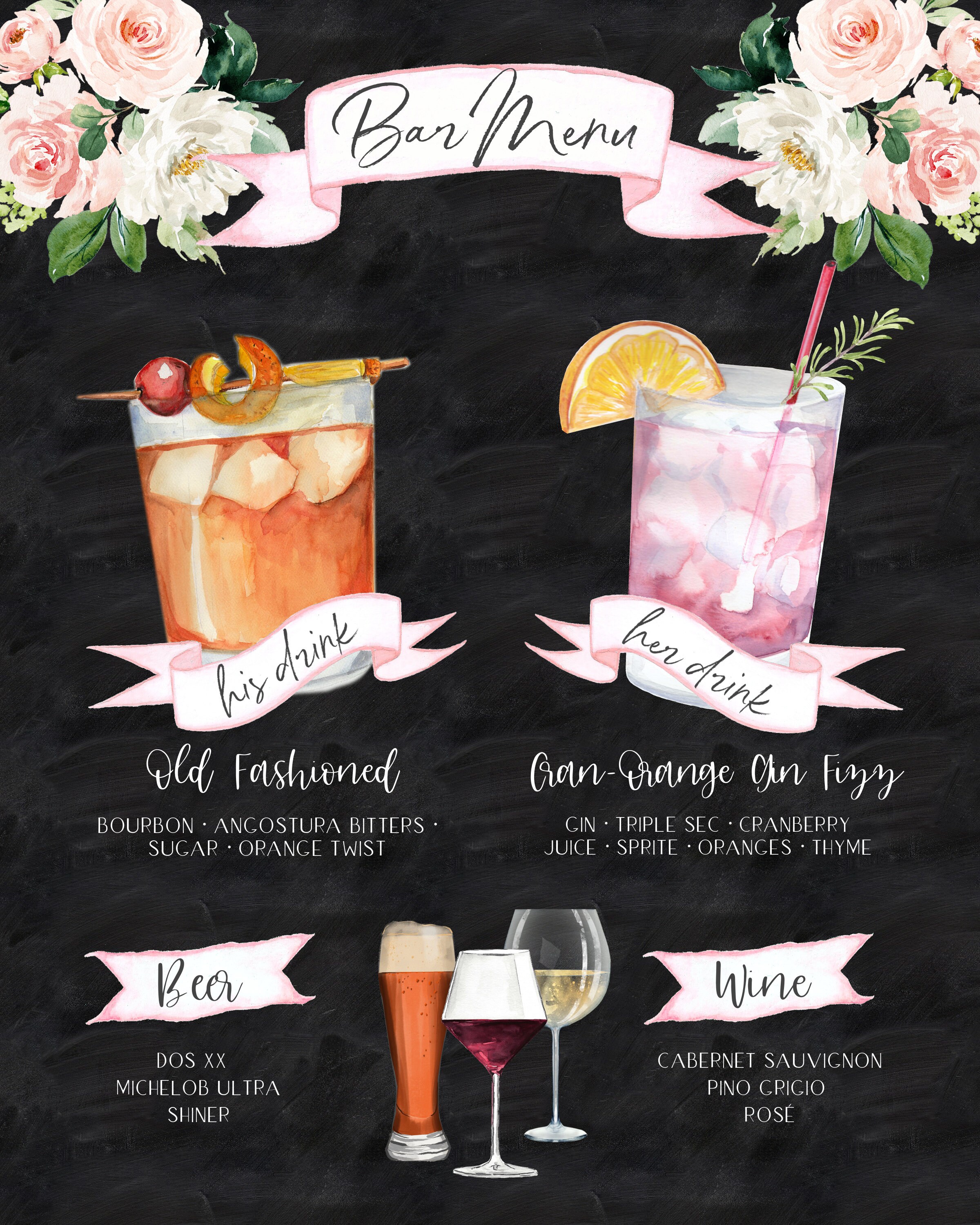 Design Your Own 150 Drink Images Garnishes Included Etsy