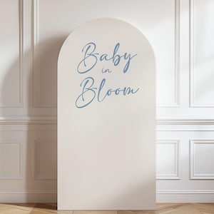 Baby in Bloom Shower Arch Backdrop: Printed Foamboard