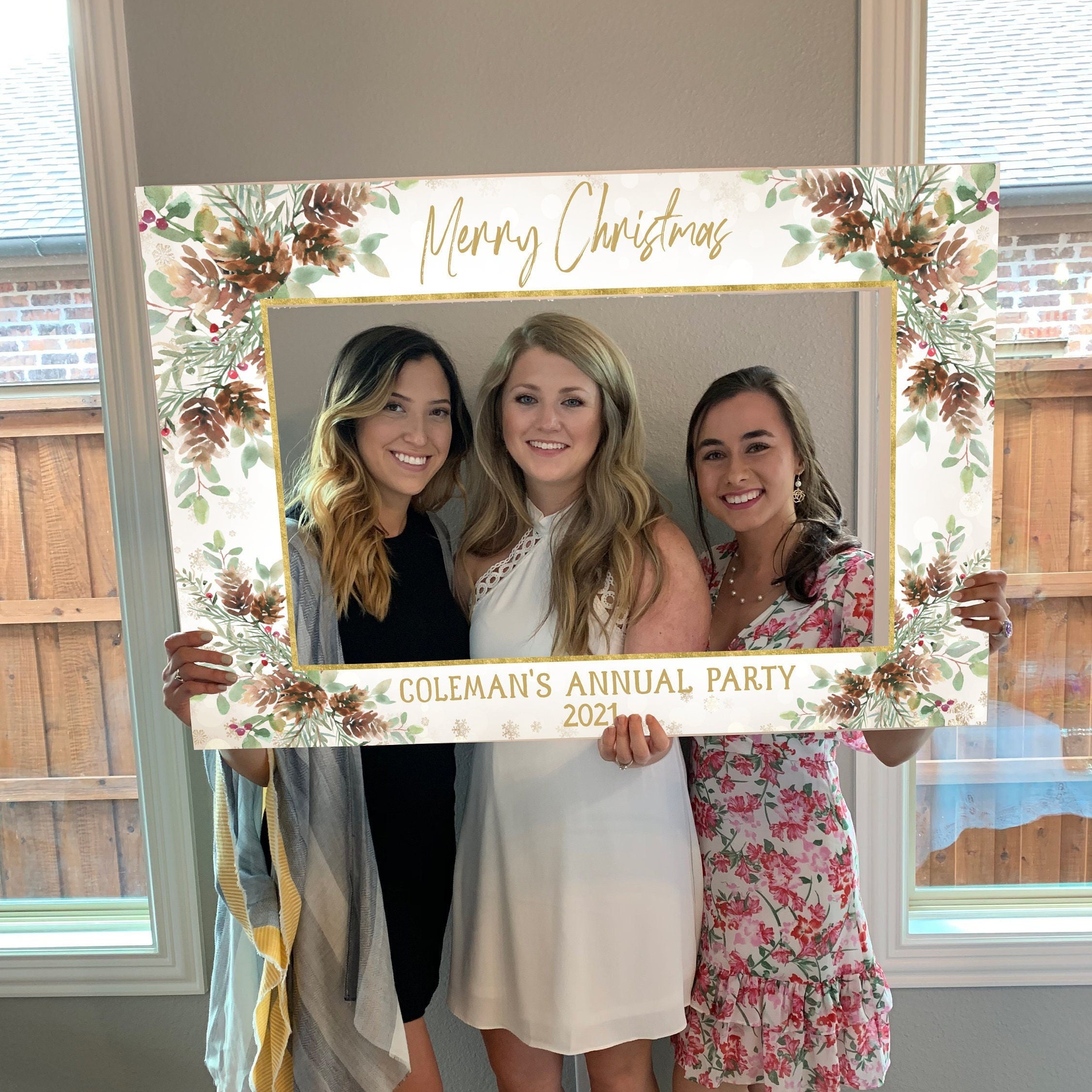 Cornice Selfie Gonfiabile Oro Rosa 98cm - Per Feste, Compleanni E Matrimoni - Foto 3