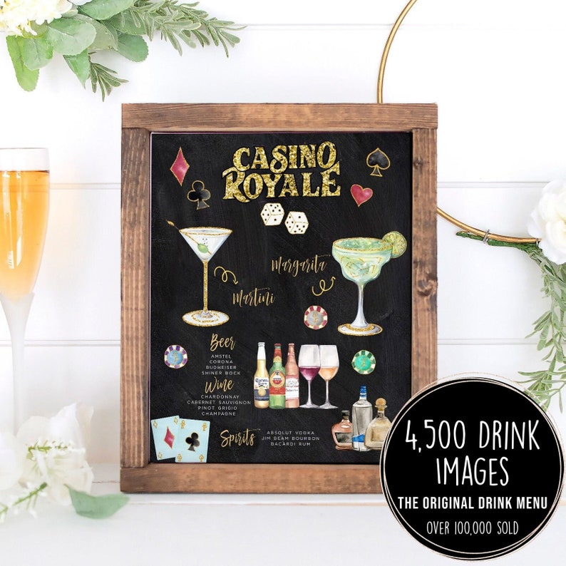 Casino Royal cocktail theme images