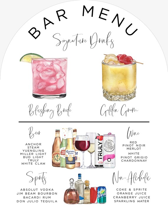Bar Menu