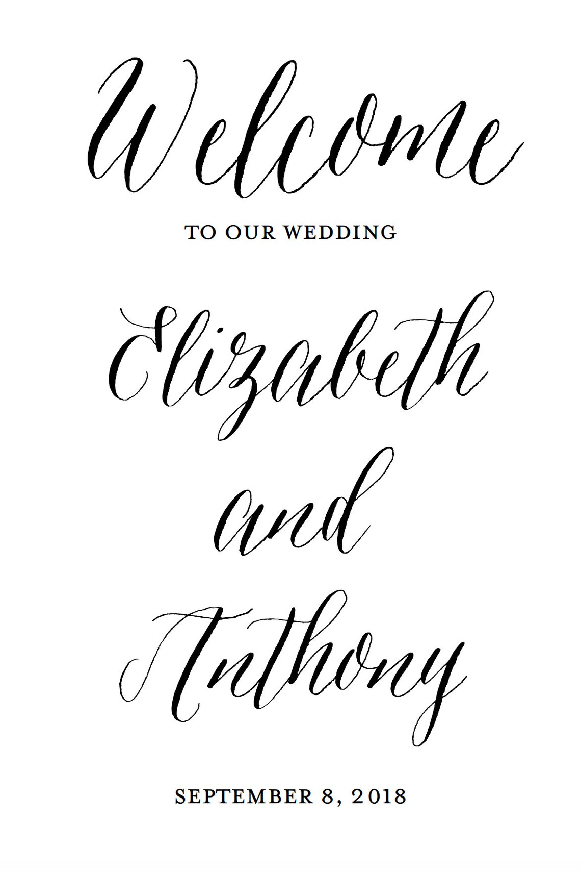 Wedding Welcome Sign Template Wedding Welcome Sign Printable - Etsy