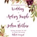 Wedding Invitation Template Printable / Editable / Marsala - Etsy