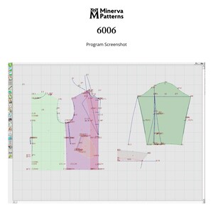 Mens sewing pattern 6006 for a casual jacket with zip front and slanted pockets in PDF, DXF AAMA and PLT formats by Minerva Patterns
