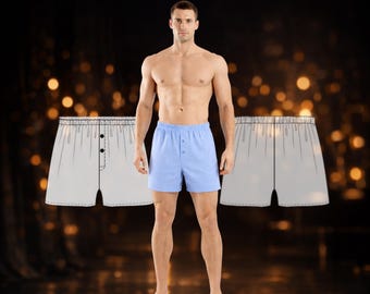 MADE TO MEASURE Mens Sewing Pattern | Boxer Shorts Drafted to Your Measurements