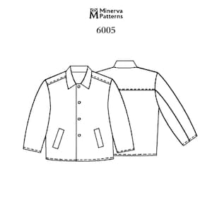 Digital Sewing Pattern in PDF A4 – Men’s Wool Jacket with Yoke and Welt Pockets 6005 | Height 170 cm (Chest 96 – Waist 88 – Hip 92)