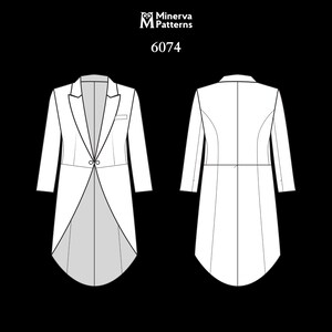 Tailcap Pattern Men's Sewing Pattern 6074 | Two-button Tailcoat With Notched Lapel ...