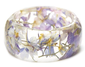 Tropical Lei Jewelry - Real Flower Jewelry- Flower Jewelry- Summer- Tropical Bracelet -Resin Jewelry- Pink Bracelet- Modern Flower Child