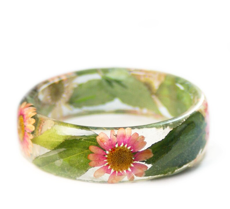Flower Bouquet Jewelry Flower Jewelry Daisy Bracelet Green Etsy