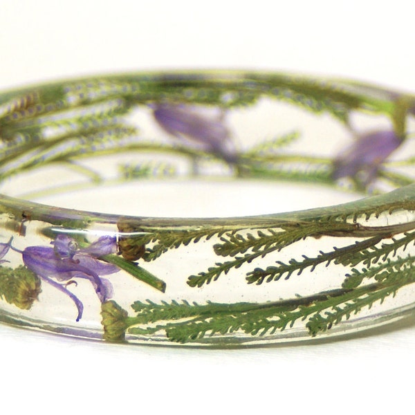 Desert Bloom-Green Bracelet-Purple Bracelet- Flower Bracelet- Flower Jewelry- Resin Jewelry-Jewelry for Summer-Green Jewelry