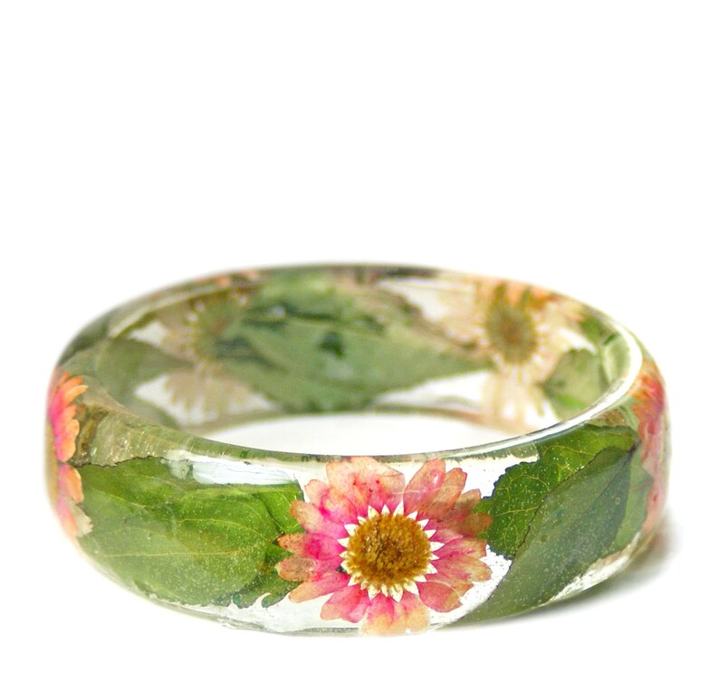 Flower Bouquet Jewelry Flower Jewelry Daisy Bracelet Green Etsy